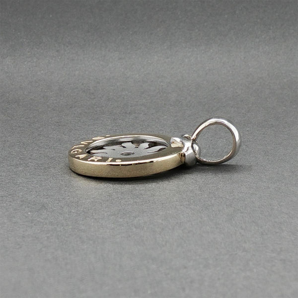 Estate Bulgari 14K TT Gold Tondo Sun Pendant