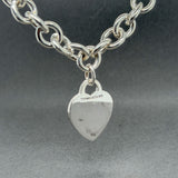 Estate Tiffany & Co. SS Heart Tag Necklace