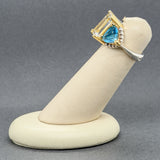 Estate Lagos SS 18 8.75ctw Topaz Caviar Cocktail Ring