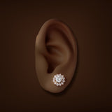 Estate 14K Y Gold 0.42ctw Diamond Earring Jackets