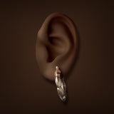 Estate 14K Y Gold 26.82mm Hoop Earrings