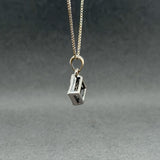 Estate 14K W Gold 0.50ctw G/VS2 Diamond Square Pendant
