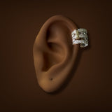 Estate Tiffany & Co. Platinum 18 0.48ctw G-H/VS1-2 Diamond Ear Cuff Earring