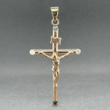 Estate 14K R Gold 61.5mm INRI Crucifix Pendant