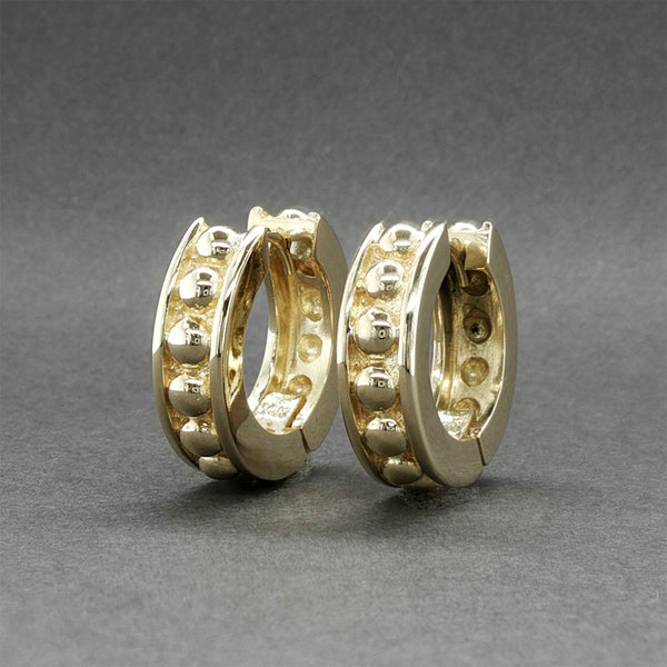 Estate 14K Y Gold 18.79mm Huggie Earrings