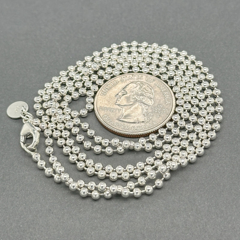 Estate Tiffany & Co. SS 34” Beaded Chain