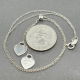 Estate Tiffany & Co. SS Double Heart Mini Pendant