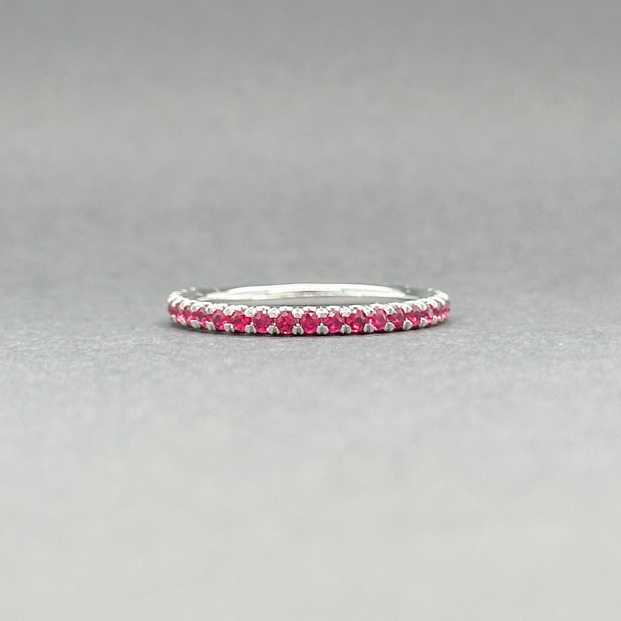 Estate 14K White Gold 0.53ctw Ruby Stacking Ring – Walter Bauman Jewelers