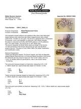 Estate Retro Platinum 5.58ctw Diamond Brooch