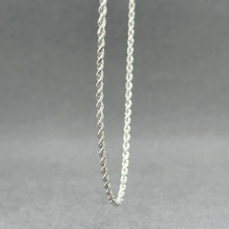 Estate 14K W Gold 1.82mm 20” Rope Chain