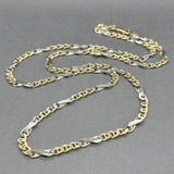 Estate 14K TT Gold 4.02mm Fancy Mariner Chain