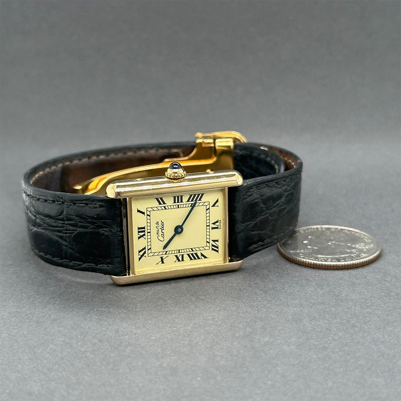 Estate Cartier Must De Cartier Tank Women’s Quartz Watch Ref#1615
