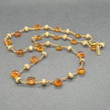 Estate Marco Bicego 18K Y Gold 19.00ctw Citrine Paradise Station Necklace