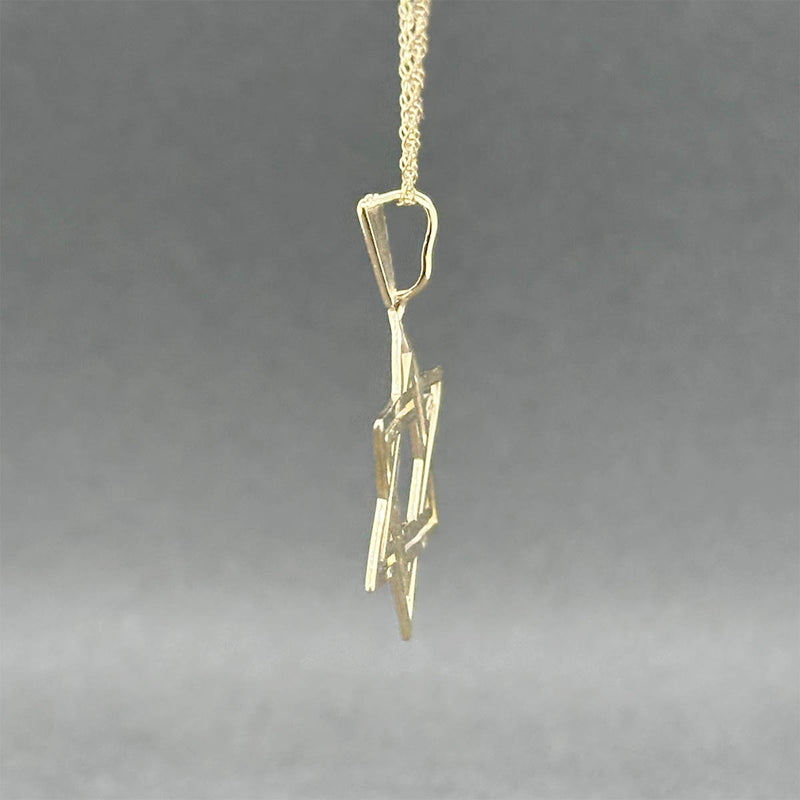 Estate 14K Y Gold Star of David Pendant