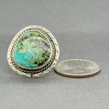 Estate SS Turquoise Cocktail Ring