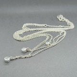 Estate Talbots SS CZ Layered Necklace