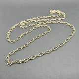 Estate 14K Y Gold 4.32mm 24” Fancy Figaro Chain