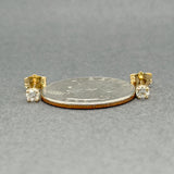 Estate 14K Y Gold 0.26ctw G-H/VS1-2 Diamond Stud Earrings