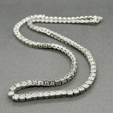 Estate 14K W Gold 2.75ctw H-I/I1-2 Diamond Tennis Necklace
