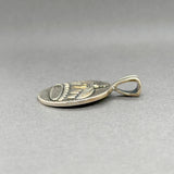 Estate SS 14 Crown Heart Pendant