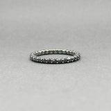 Estate 14K Black Rhodium 0.66ctw Black/SI2 Diamond Eternity Band