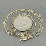 Estate 14K Y Gold 2.6mm 18” Figaro Chain