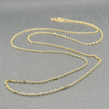 Estate 14K Y Gold 1.7mm 24” Cable Chain