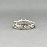 Estate 14K TT Gold 0.19ctw Diamond Eng. Ring Semi-Mount