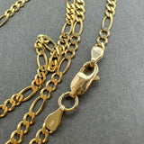 Estate 14K Y Gold 2.8mm 20” Figaro Chain