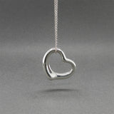 Estate Tiffany & Co. SS Peretti 22mm Open Heart Pendant