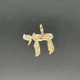 Estate 14K Y Gold Chai Pendant
