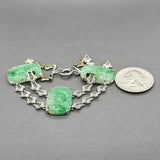 Estate Platinum 20.95ctw Jadeite Bracelet