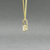 Estate 14K Y Gold 0.49ct H/VS1 Diamond Pendant
