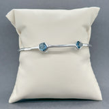 Estate Ippolita SS 5.85ctw Blue Topaz Wicked Bangle Bracelet