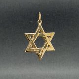Estate 14K Y Gold 22mm Star of David Pendant