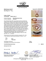 Estate Cartier 18K R Gold Love 3 0.07ctw F/VS1 Diamond Pendant