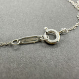 Estate Tiffany & Co. SS Double Heart Y Drop Necklace