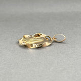 Estate 18K Y Gold Mother Mary Medal Pendant