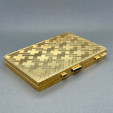 Estate Antique Cartier 18K Y Gold 0.74ctw Sapphire Makeup Compact