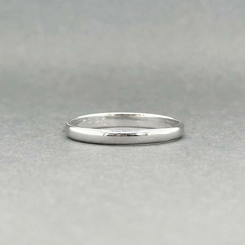 Estate 18K W Gold 2.44mm Wedding Ring