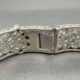 Estate Judith Ripka SS CZ Cuff Bracelet