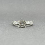 Estate 14K W Gold 0.90ctw I/SI2-I1 Diamond Mounting