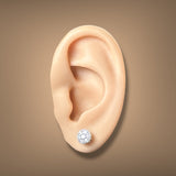 Estate Lagos SS 18 0.38ctw Diamond Stud Earrings