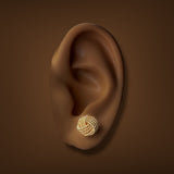Estate Tiffany & Co. 18K Y Gold Knot Earrings