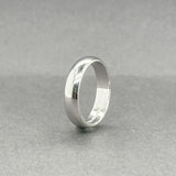 Estate 18K W Gold 4.4mm Polished Ring