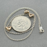 Estate 14K TT Gold Triple Heart Necklace