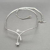 Estate 18K W Gold 0.66ctw I-J/SI2-I1 Diamond Floral Collar Necklace