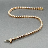 Estate 14K R gold 1.79ctw I-J/SI1-2 Diamond Tennis Bracelet