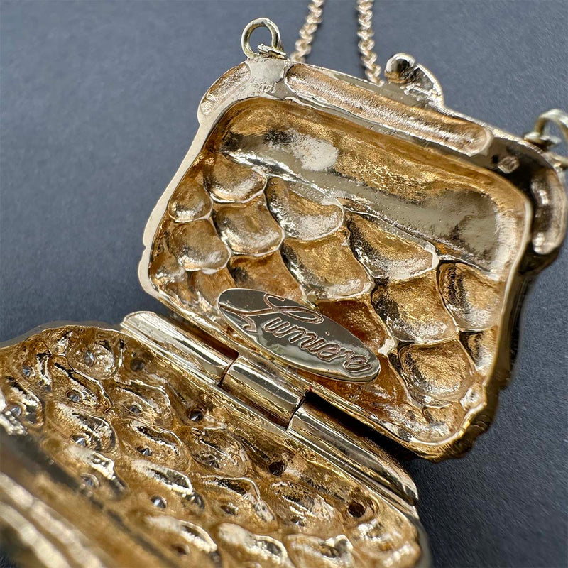 Estate Lumiere 14K Y Gold 0.67ctw Diamond Purse Pendant