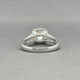 Estate 14K W Gold 1.37ctw Diamond Eng. Ring